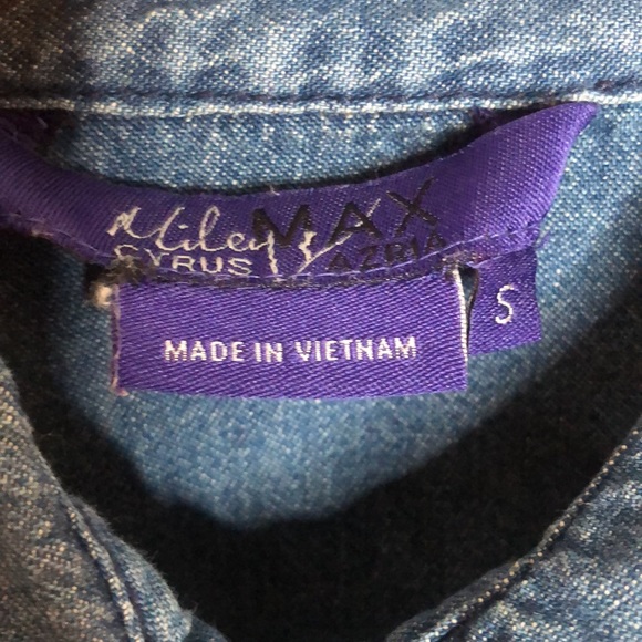 Miley Cyrus & Max Azria Denim Shirt/Jacket - Picture 5 of 6